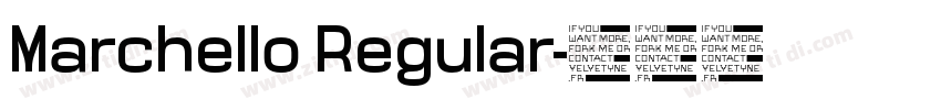 Marchello Regular字体转换